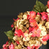 hot pink hydrangea door wreath closeup photo