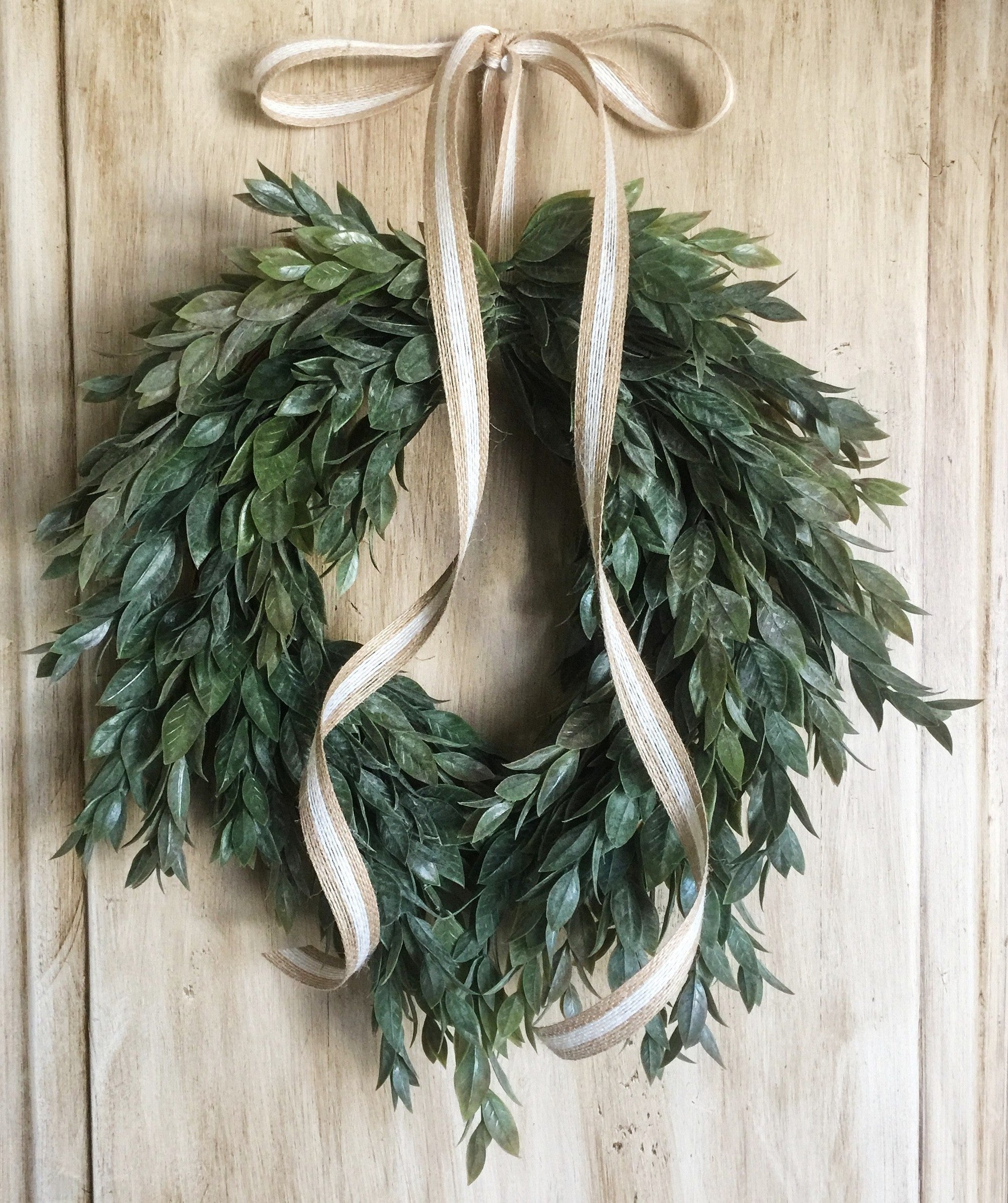 Farmhouse Italian Ruscus Wreath – HHGDECOR