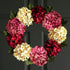Valentines day hydrangea door wreath
