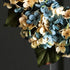Handmade turquoise blue hydrangea wreath premium silk flowers
